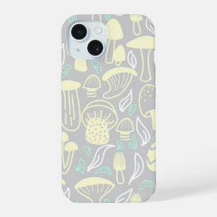 Mushroom Gray Cream iPhone 15 Hülle