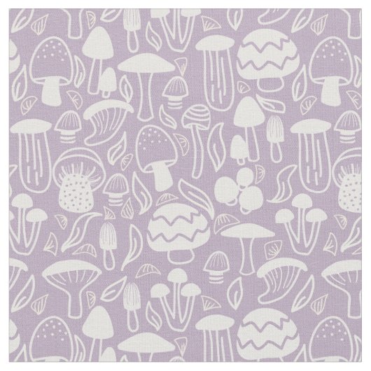 Mushroom Gray Cream Stoff (Nahaufnahme)