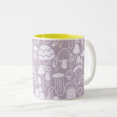 Mushroom Gray Cream Zweifarbige Tasse (VorderseiteRechts)