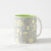 Mushroom Gray Cream Zweifarbige Tasse (VorderseiteRechts)