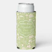 Mushroom Green Cream Cooler Selters Dosenkühler (Seltzer Vorderseite)