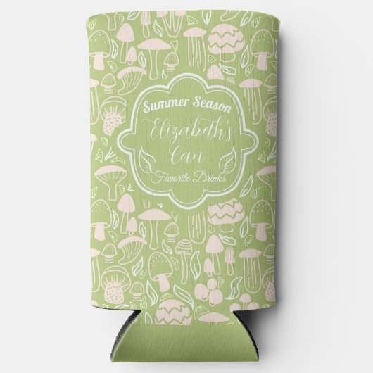 Mushroom Green Cream Cooler Selters Dosenkühler (Vorderseite)