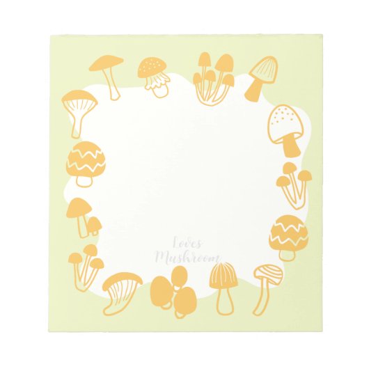 Mushroom Green Notizblock (Vorderseite)