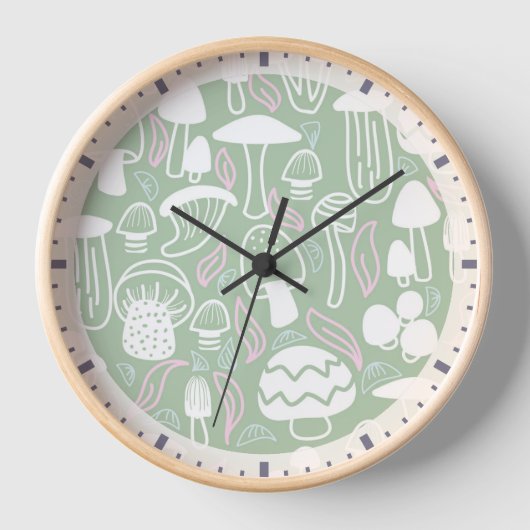 Mushroom Green Uhr (Vorderseite)