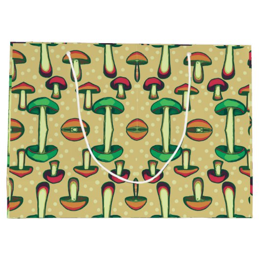 Mushroom Große Geschenktüte (Rückseite)