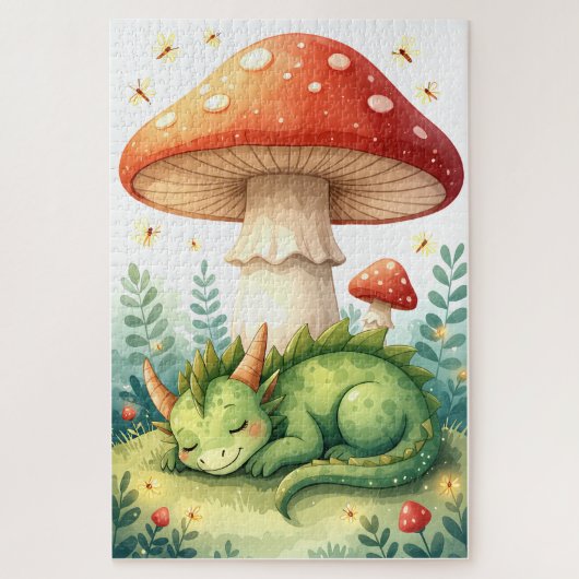 Mushroom Grove Dragon Nickerchen Puzzle (Vertikal)