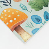 Mushroom-Grüngarten Fleecedecke (Ecke)