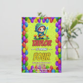 Mushroom Guardian Personalisiert Birthday Einladun Einladung (Stehend Vorderseite)