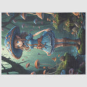 Mushroom Gypsy woman v4 tissue paper Seidenpapier (Vorderseite)