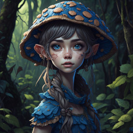 Mushroom Gypsy woman v8 tissue paper Seidenpapier