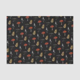 Mushroom Harvest Tissue - Schwarz Seidenpapier