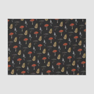 Mushroom Harvest Tissue - Schwarz Seidenpapier