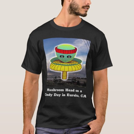 Mushroom Head (Ändern Sie die Wörter) T-Shirt (Vorderseite)