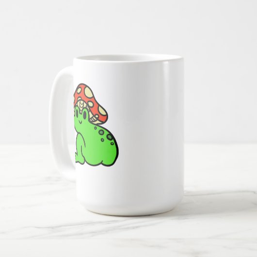 Mushroom Head Frog Kaffeetasse (Vorderseite Links)