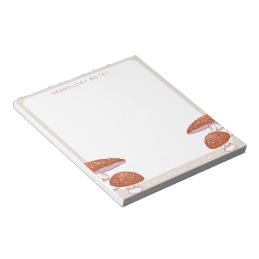 Mushroom Herbology Notepad Notizblock (angewinkelt)