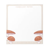 Mushroom Herbology Notepad Notizblock (Vorderseite)