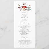 Mushroom-Hochzeitsfeierprogramm Programm (Vorderseite)