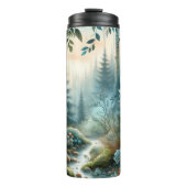 Mushroom Hollow Nature Forest Creek Thermosbecher (Vorderseite)