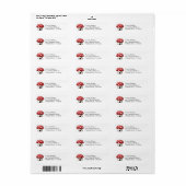Mushroom House Address Labels (Vorne)