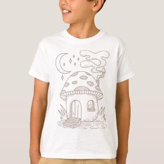 Mushroom House Cotattcore Ästhetische Pilze Mycolo T-Shirt