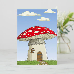 Mushroom House Einladung