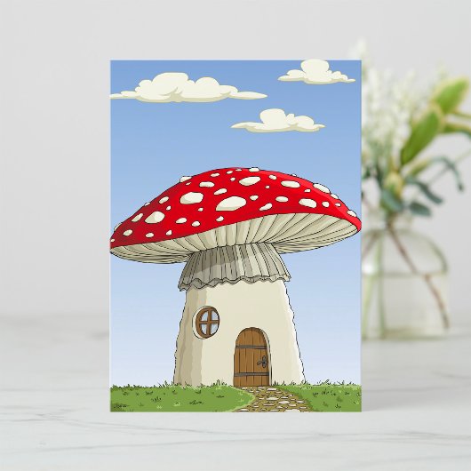 Mushroom House Einladung