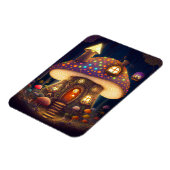 Mushroom House Fantasy Art Magnet (Linke Seite)
