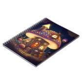 Mushroom House Fantasy Art Notizblock (Linke Seite)
