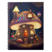 Mushroom House Fantasy Art Notizblock (Vorderseite)