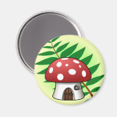 Mushroom House Magnet (Vorderseite/Rückseite)