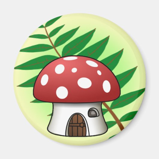 Mushroom House Magnet (Vorne)