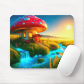 Mushroom House Mousepad (Mit Mouse)