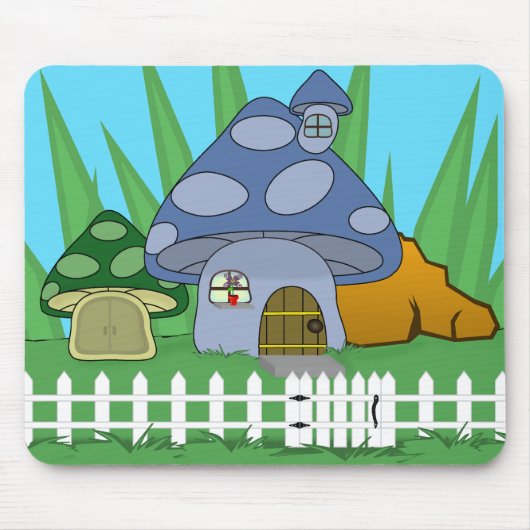 Mushroom House Mousepad (Vorne)
