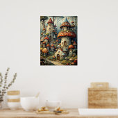 Mushroom House Poster (Küche)
