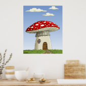 Mushroom House Poster (Küche)