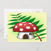 Mushroom House Postkarte (Vorne/Hinten)