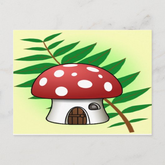 Mushroom House Postkarte (Vorderseite)