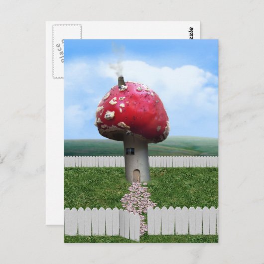 Mushroom House Postkarte (Vorne/Hinten)