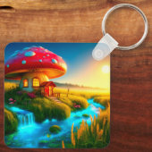 Mushroom House Schlüsselanhänger (Rückseite)