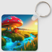 Mushroom House Schlüsselanhänger (Rückseite)