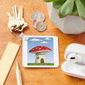 Mushroom House Schlüsselanhänger