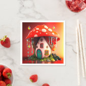 Mushroom House Serviette (Beispiel)