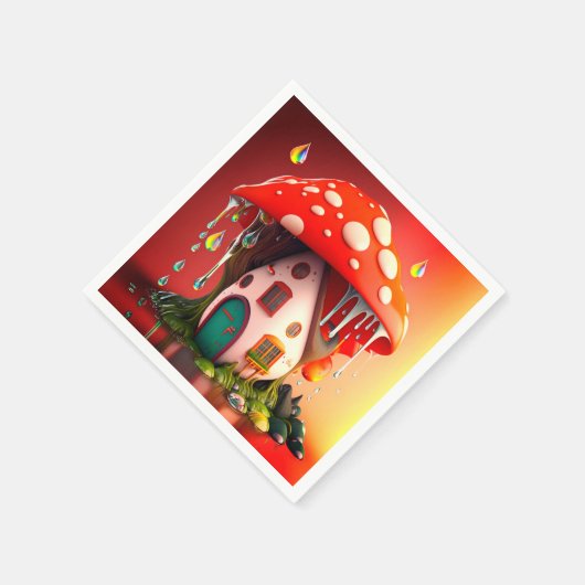 Mushroom House Serviette (Ecke)