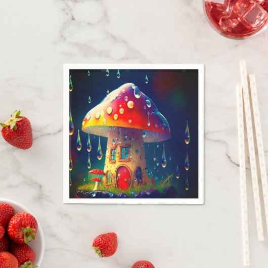 Mushroom House Serviette (Beispiel)