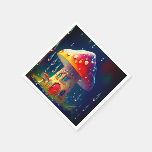 Mushroom House Serviette (Ecke)