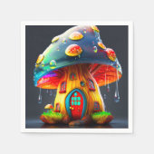 Mushroom House Serviette (Vorderseite)