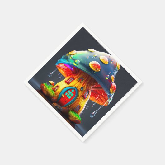 Mushroom House Serviette (Ecke)