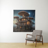 Mushroom House Tapestry Wandteppich (Beispiel)
