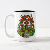 Mushroom House Zweifarbige Tasse (Links)