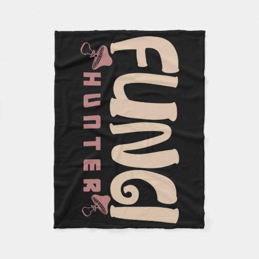 Mushroom Hunter Fungi Hunter Pilze Fleecedecke (Vorderseite)